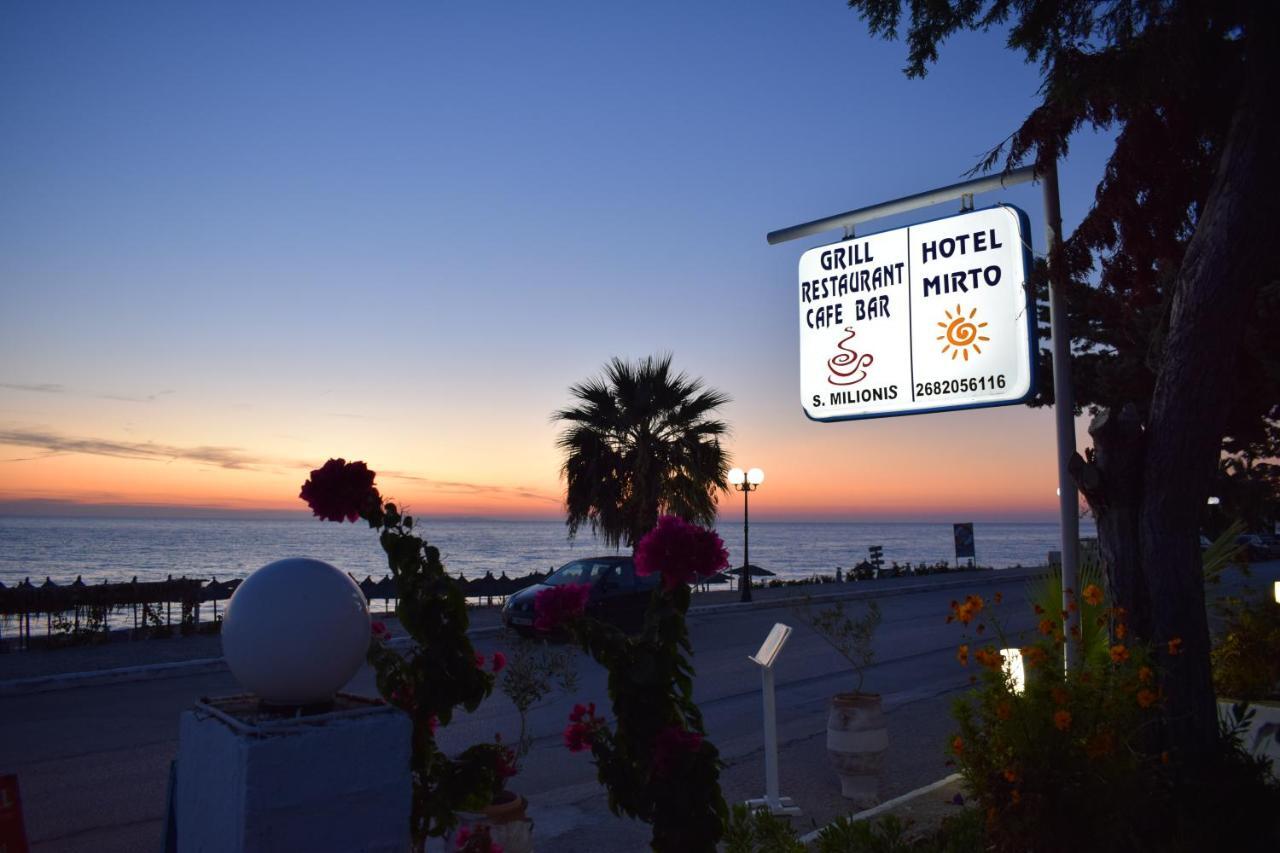 Mirto Beach Hotel & Restaurant Paralia Vrachou Luaran gambar